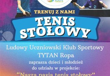 Naszą pasją tenis stołowy