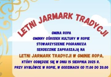 Zaproszenie na letni Jarmark tradycji podczas Dożynek Gminnych